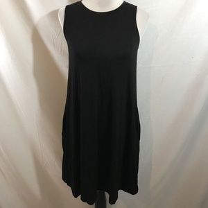 Time and Tru black sleeveless dress - womens small, armpit to armpit = 16", leng